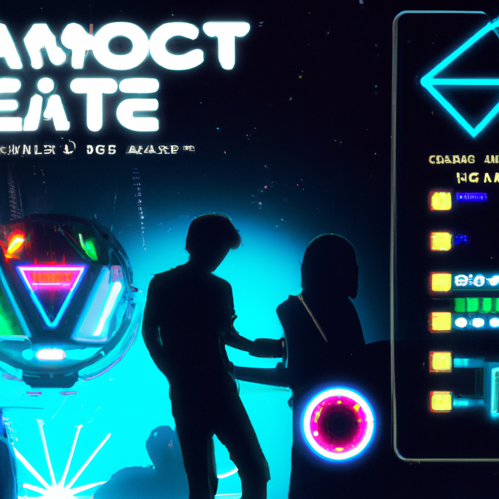 Hero: neon arcade action with HUD overlays